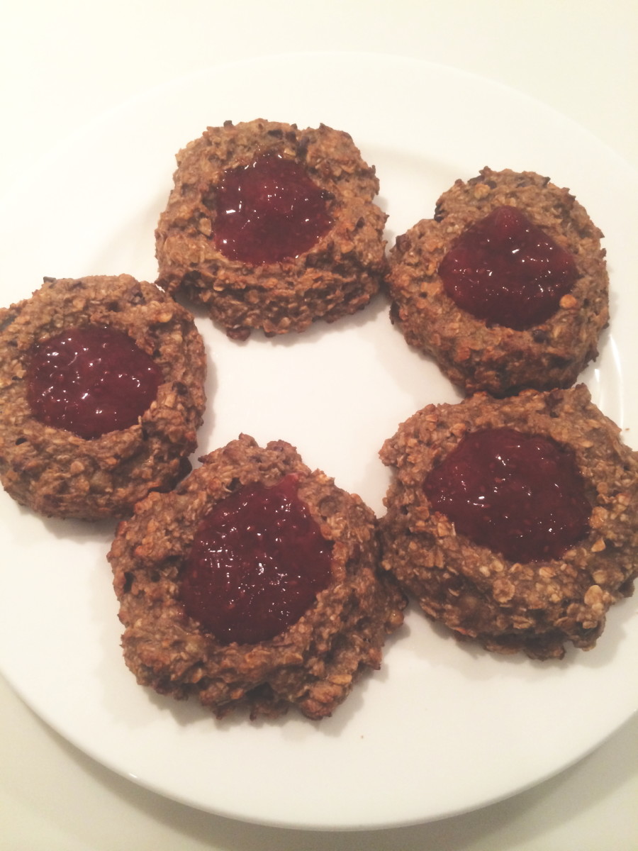 Vegan Thumbprint Breakfast Cookies
