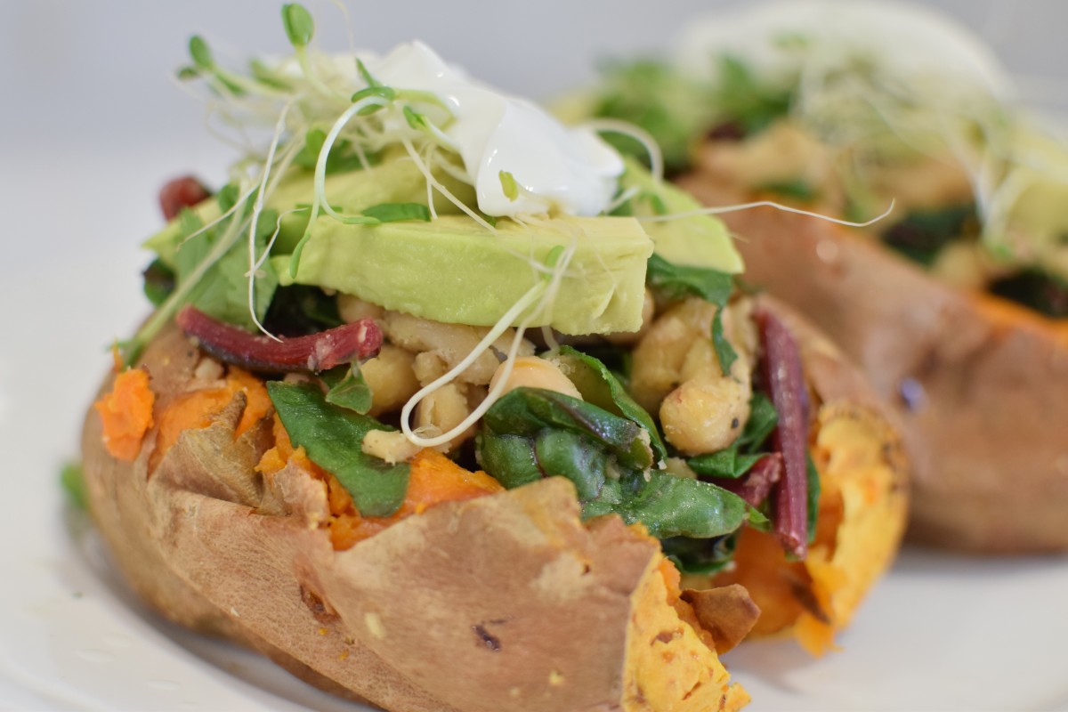 Loaded Sweet Potatoes