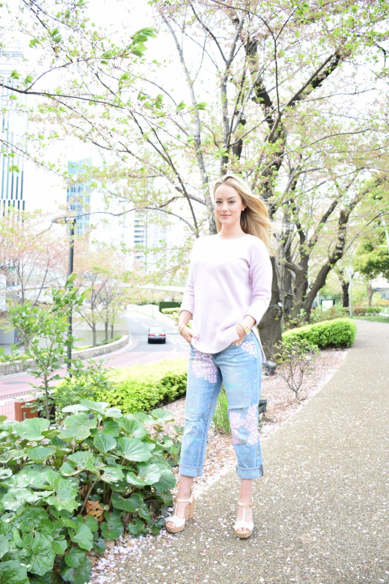 DIY Painted Jeans