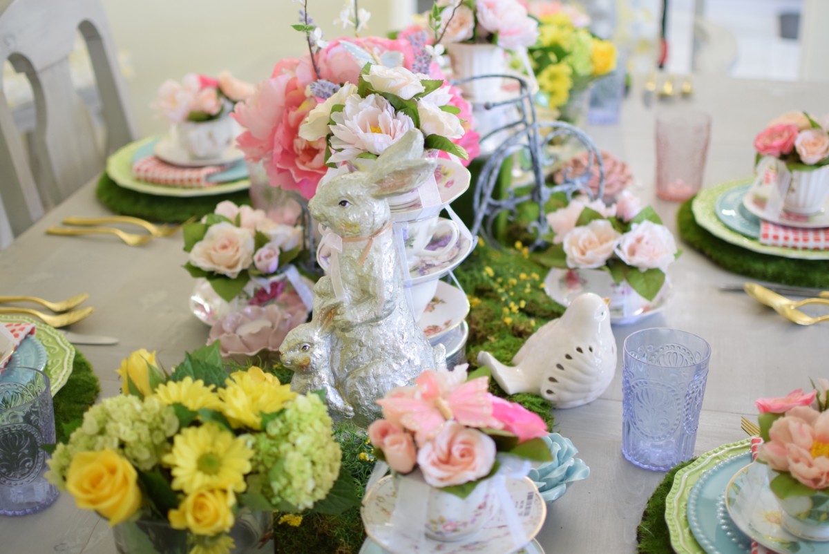 Spring Garden Inspired Tablescape