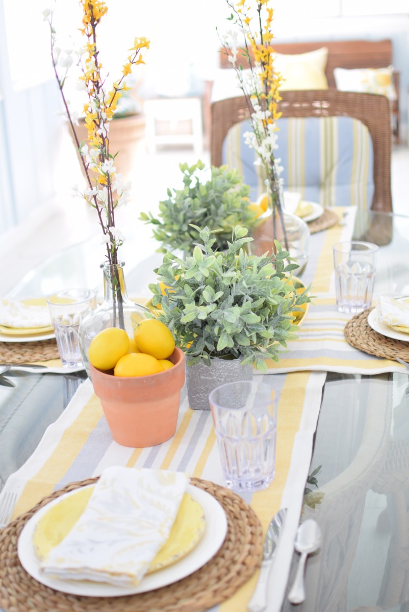 Lemon Summer Tablescape