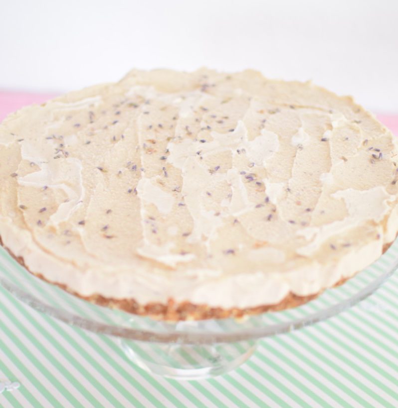 Lavender Lemon Vegan Cheesecake